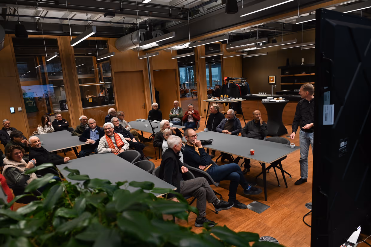 People attending a presentation