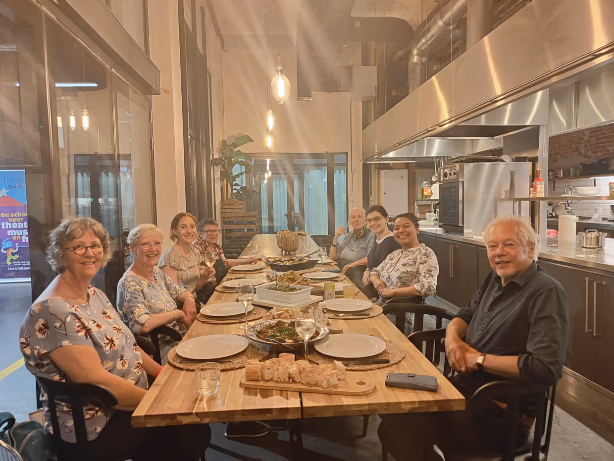 People at dinner table